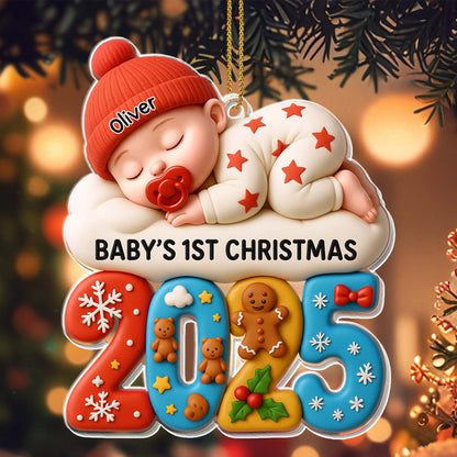 Baby's 1st Christmas With Charming Holiday Elements