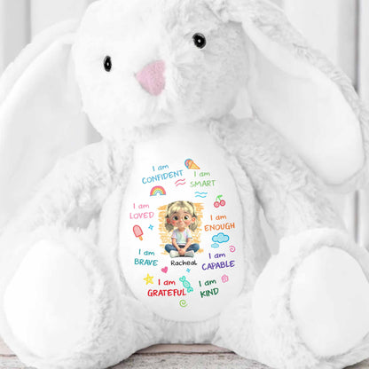 I Am Confident, I Am Smart, Loved Bunny Design