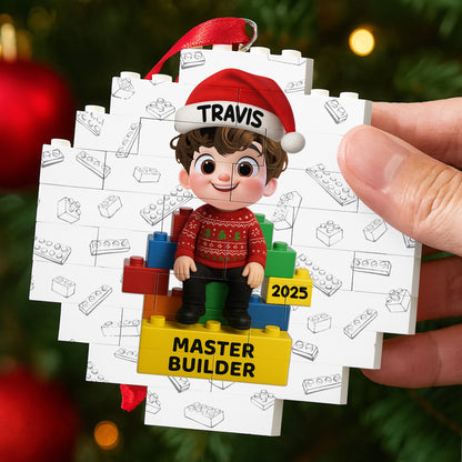 Master Builder With Lego Blocks