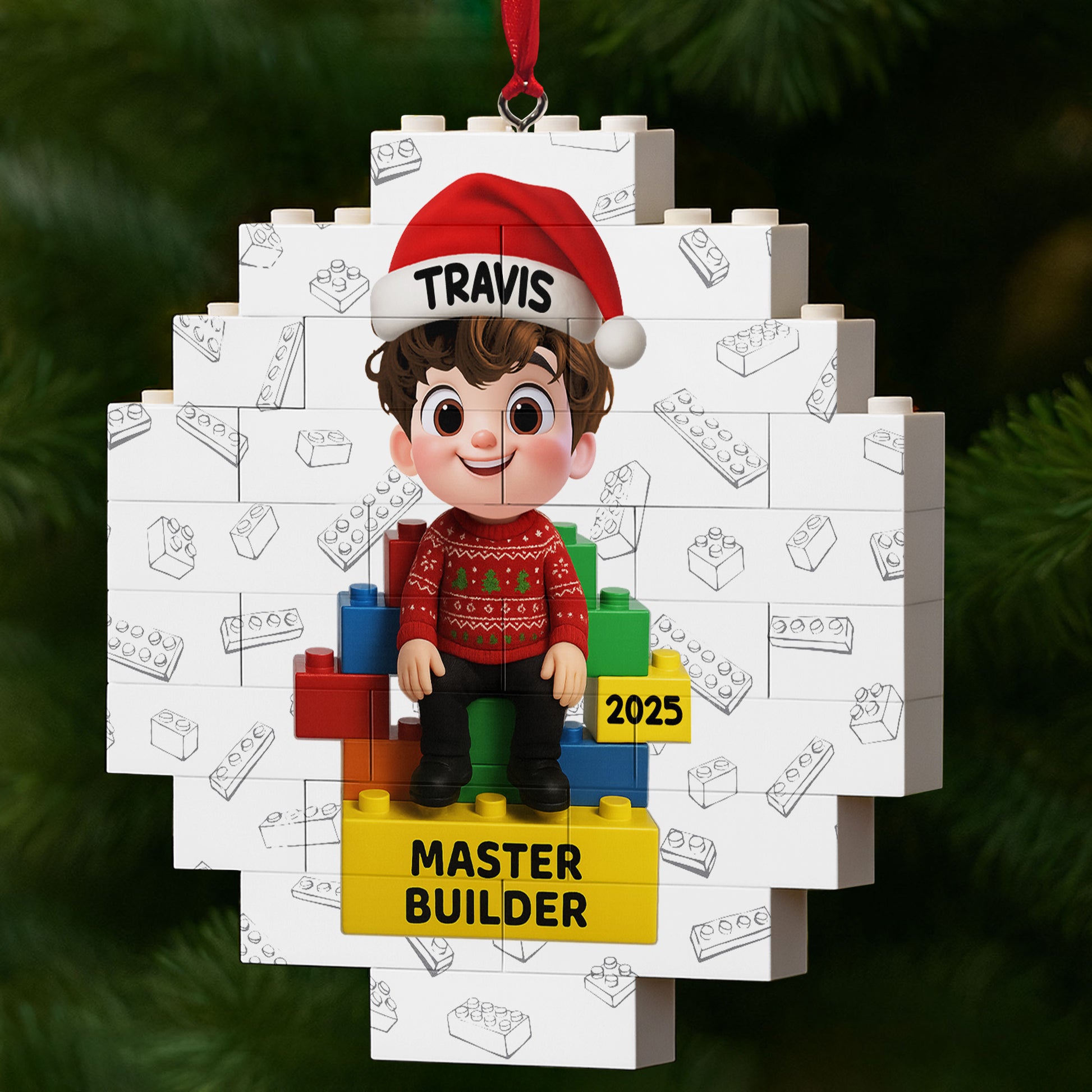 Master Builder With Lego Blocks