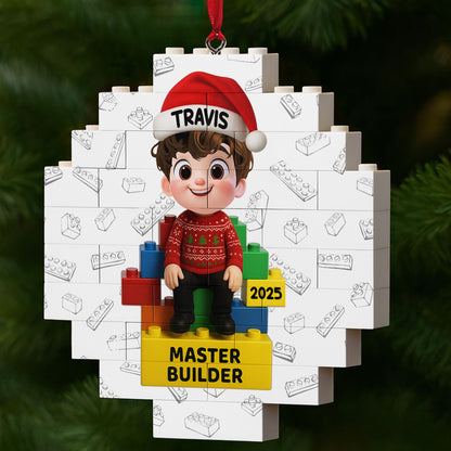 Master Builder With Lego Blocks