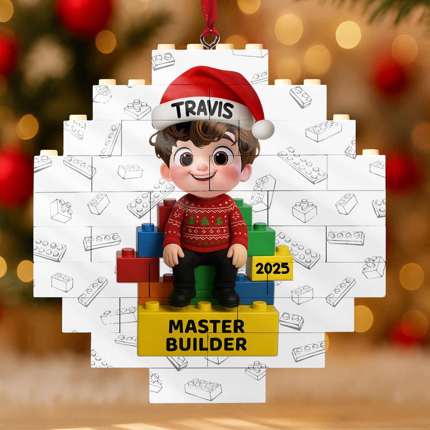 Master Builder With Lego Blocks