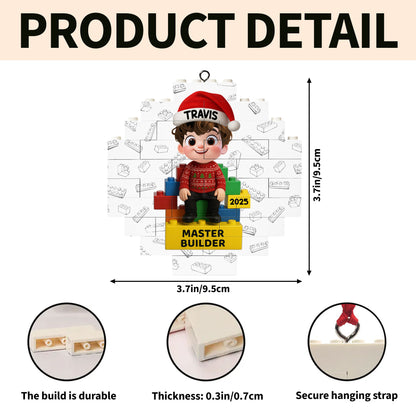 Master Builder With Lego Blocks