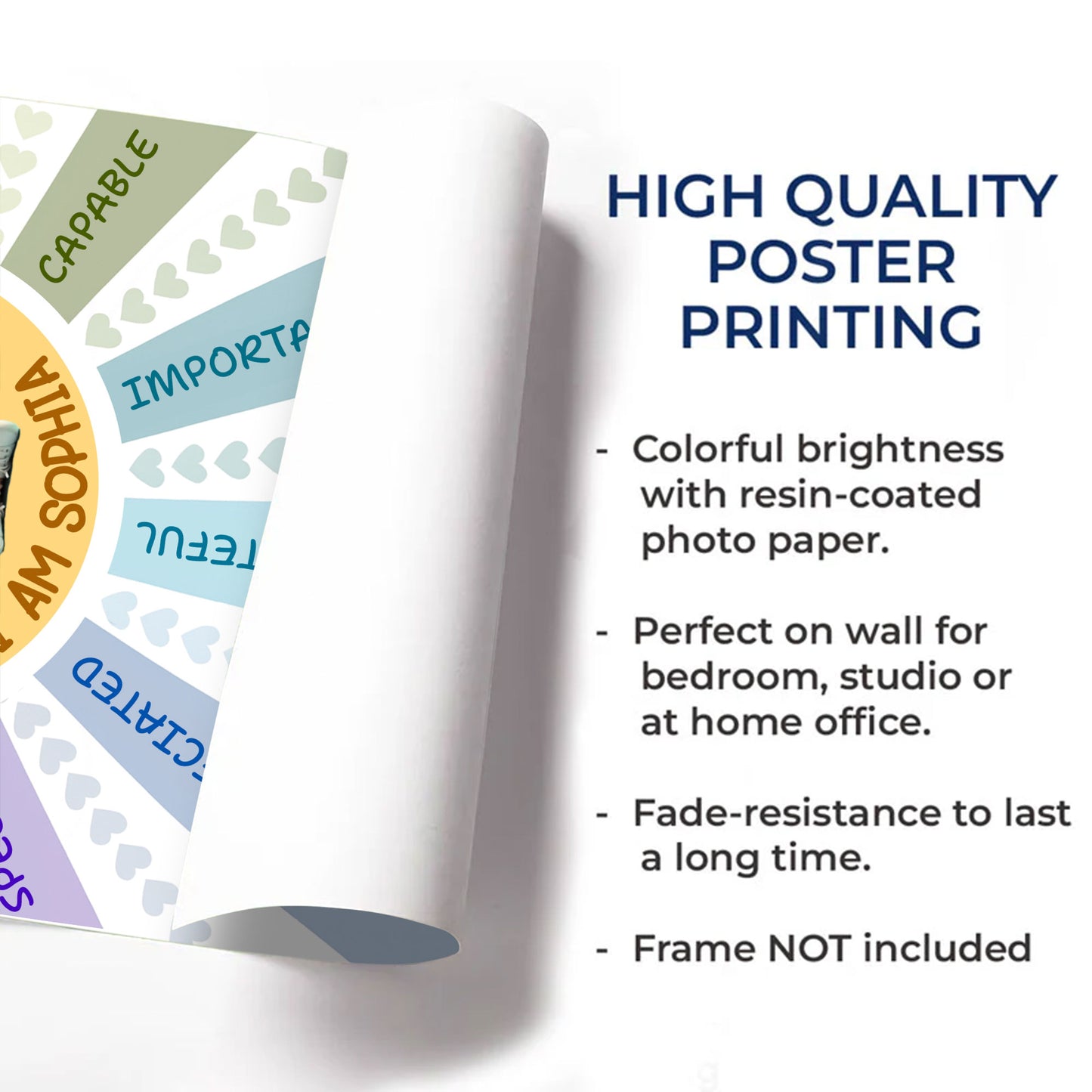 I Am Special And Loved, Cartoon Girl Inspirational