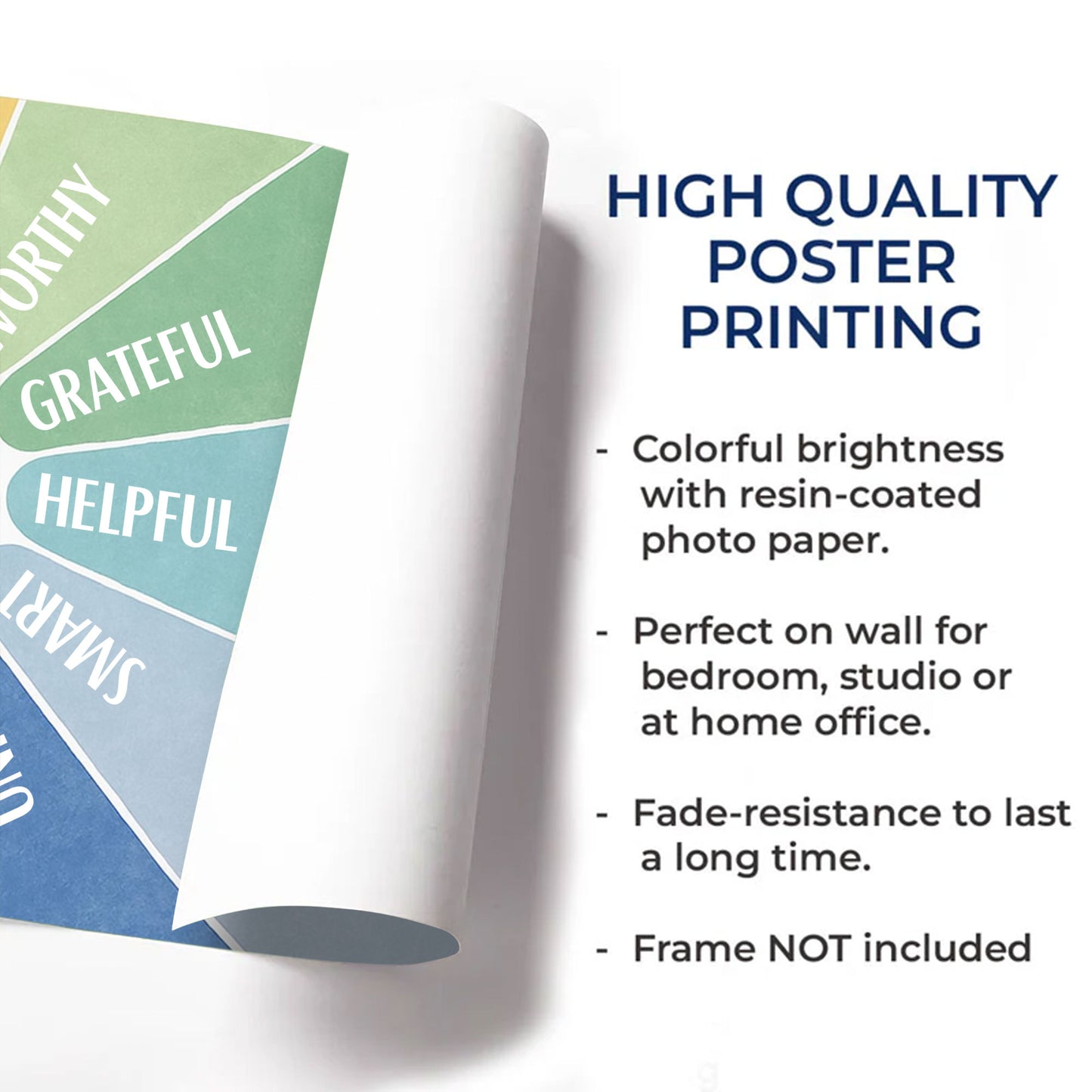 I Am Important, Capable, Enough, Unique, Poster