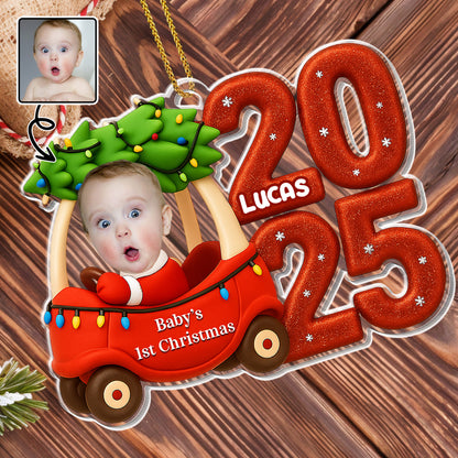 Baby's 1st Christmas, Sleigh And Lights