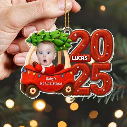 Baby's 1st Christmas, Sleigh And Lights