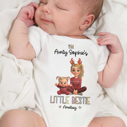 Aunty's Little Bestie With Hearts And Cute Characters