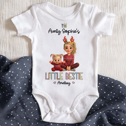 Aunty's Little Bestie With Hearts And Cute Characters