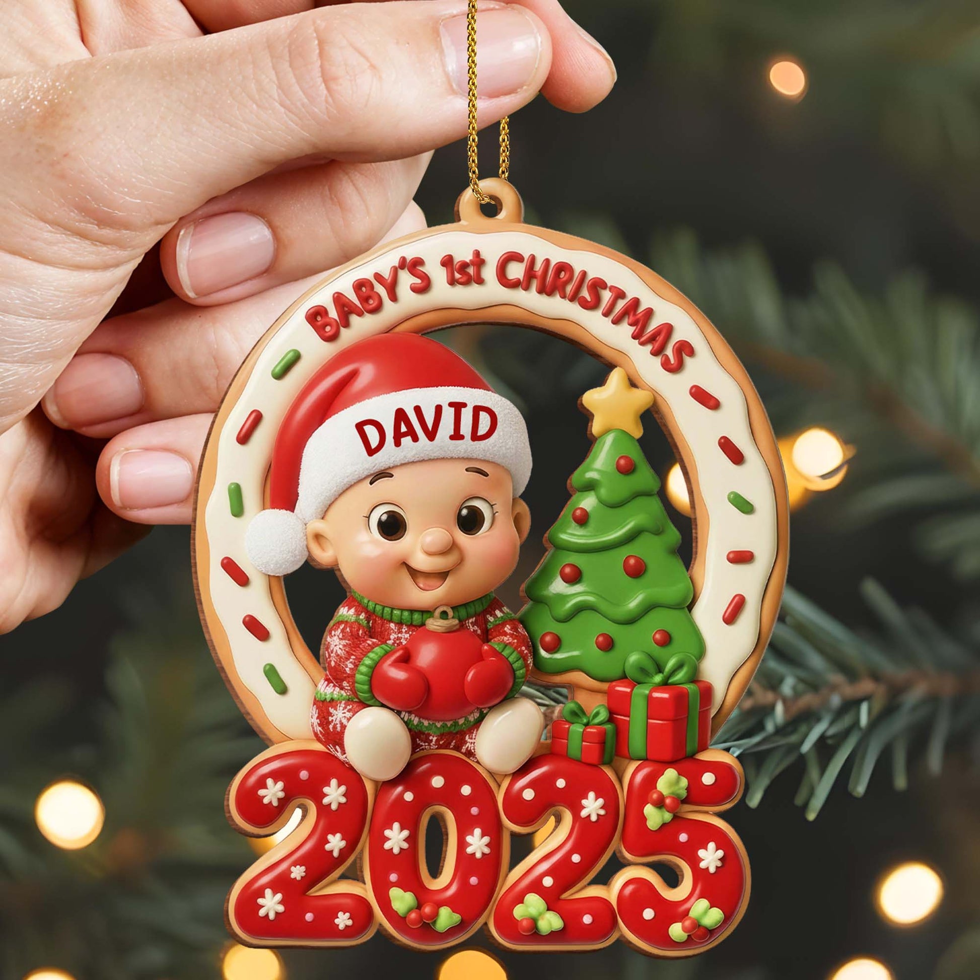 Baby's 1st Christmas With Baby and Christmas Tree