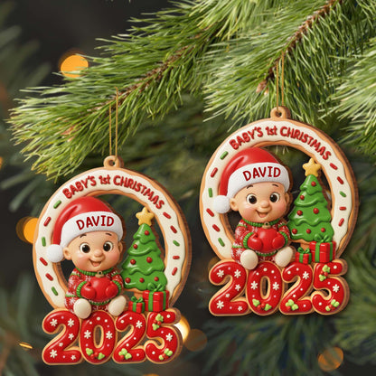 Baby's 1st Christmas With Baby and Christmas Tree