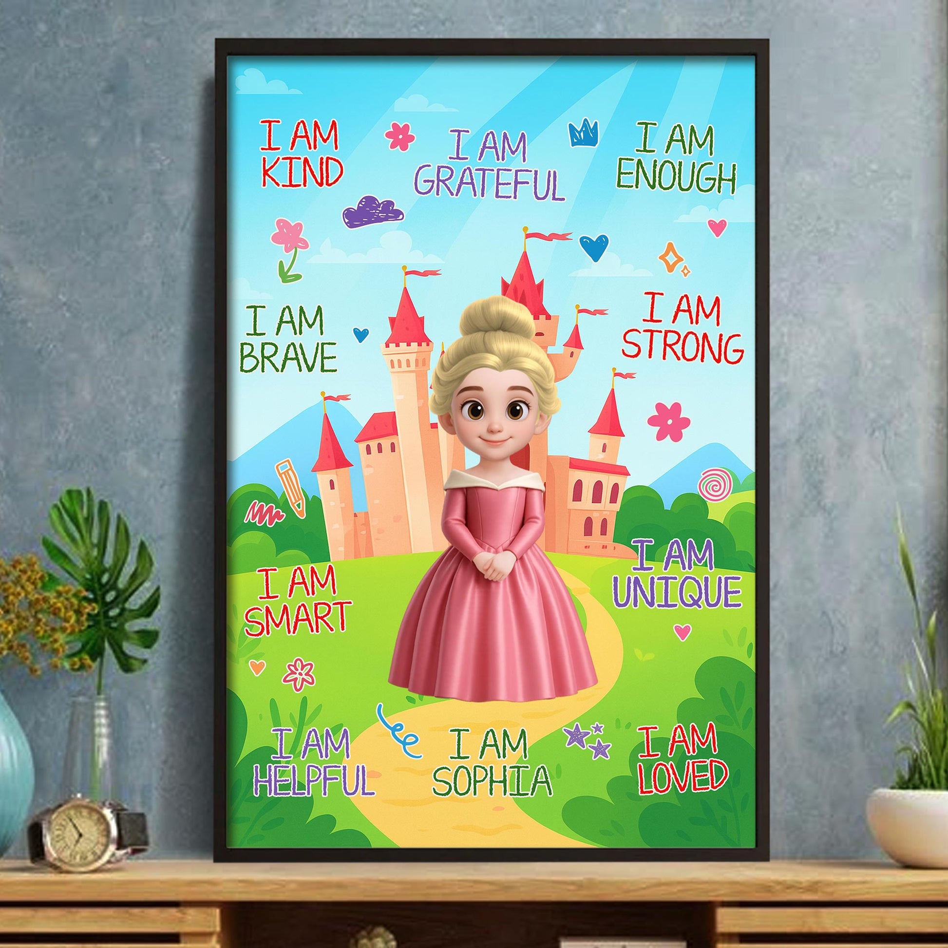 I Am Kind, Princess And Castle Inspired Poster