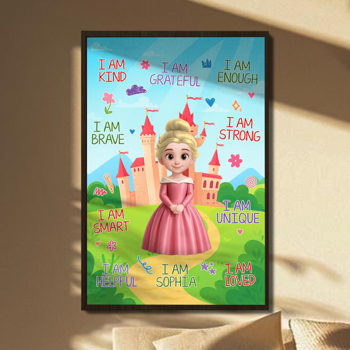 I Am Kind, Princess And Castle Inspired Poster