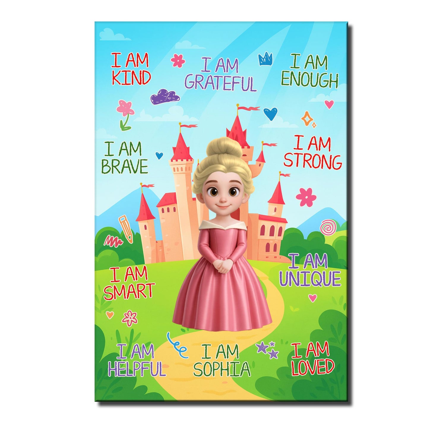I Am Kind, Princess And Castle Inspired Poster