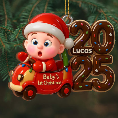 Baby's 1st Christmas, Baby In Santa Outfit