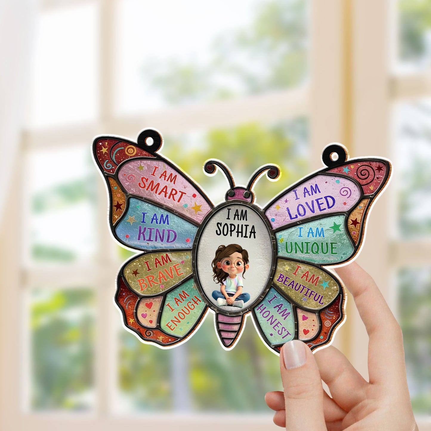 I Am Smart, I Am Kind, Positive Affirmations Butterfly