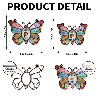 I Am Smart, I Am Kind, Positive Affirmations Butterfly