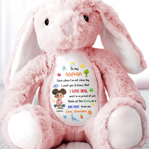 To My Sophia, Love And Pride Bunny With Hearts And Stars