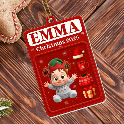 Christmas 2025 With Baby, Hat, Gift, and Sweater