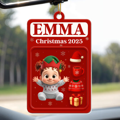 Christmas 2025 With Baby, Hat, Gift, and Sweater
