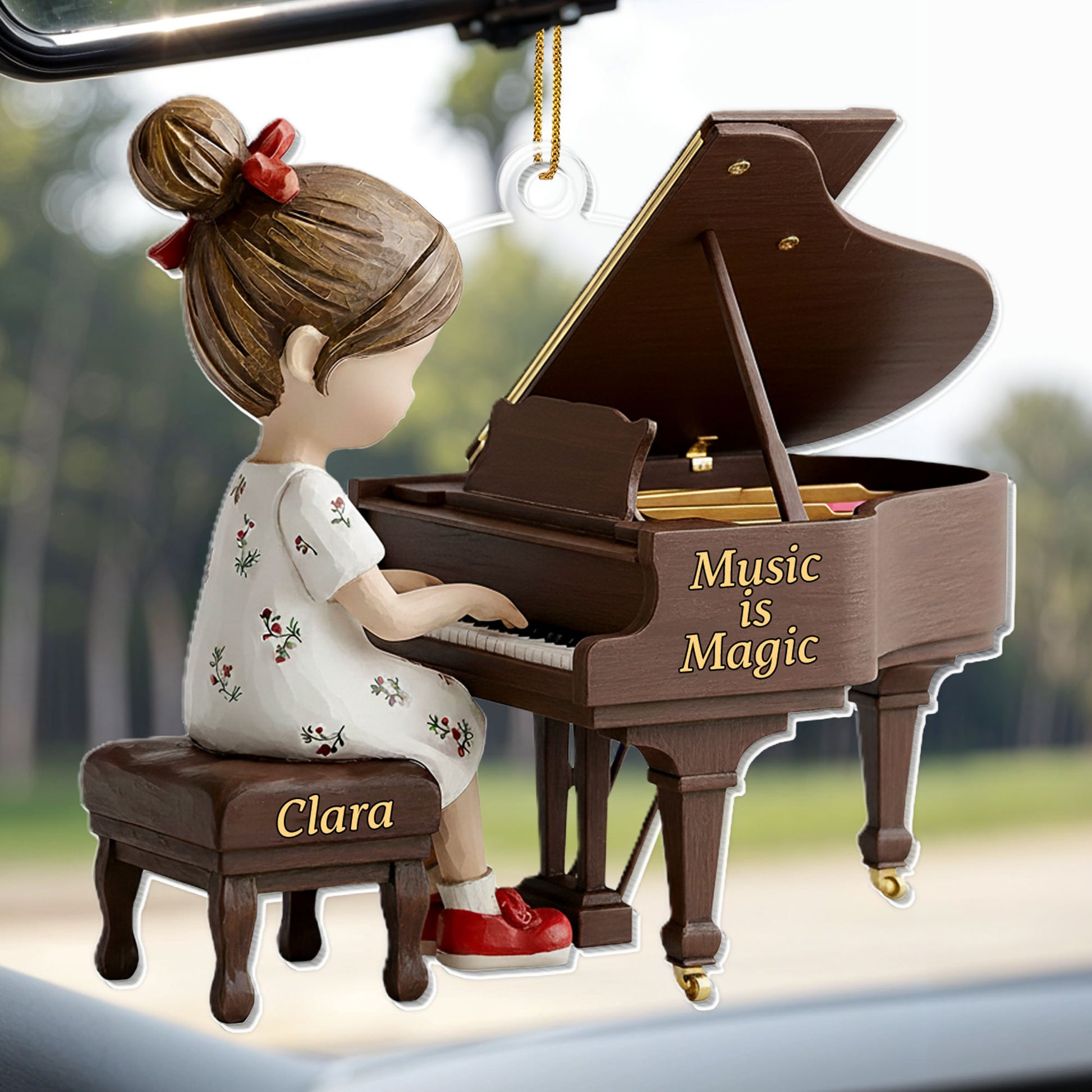 Music Is Magic Piano Ornament