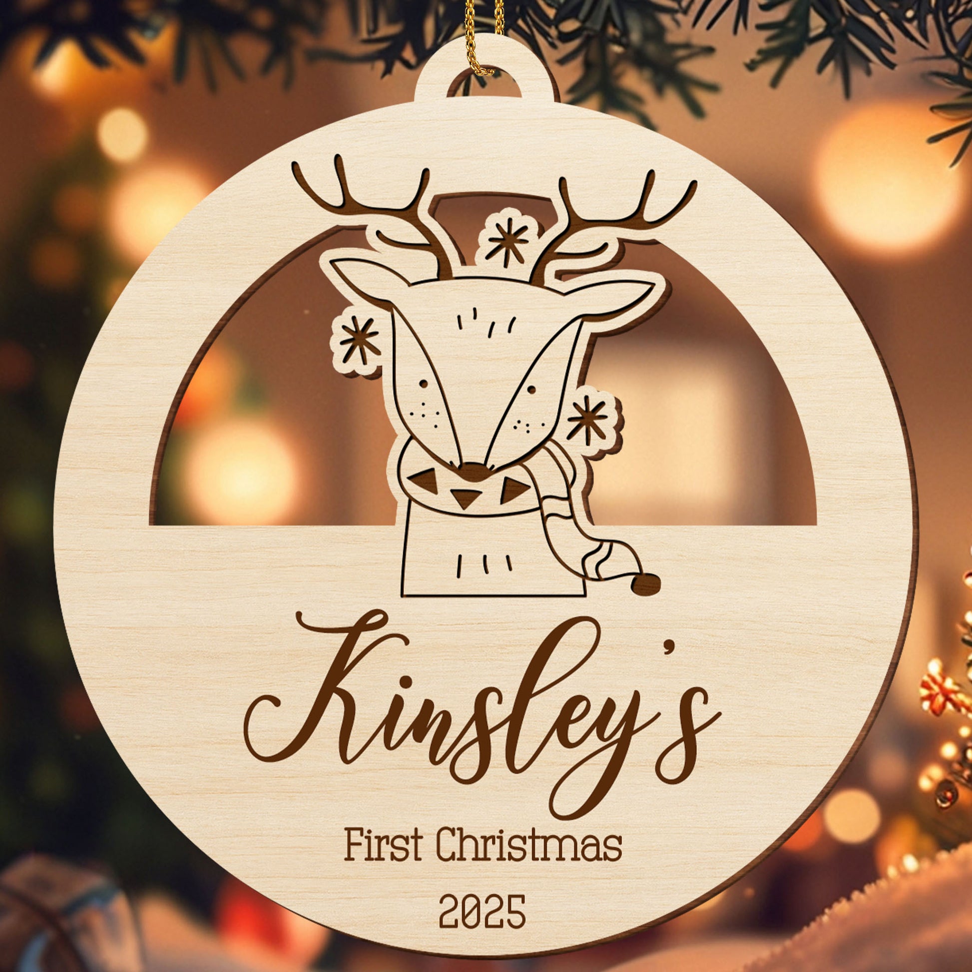 Celebrate Your First Christmas With This Cute Reindeer