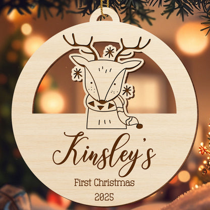 Celebrate Your First Christmas With This Cute Reindeer