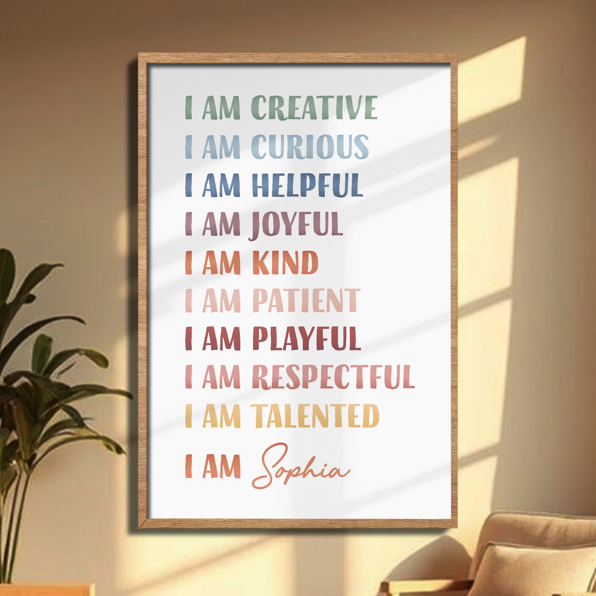 I Am Creative, Positive Affirmations Custom Poster