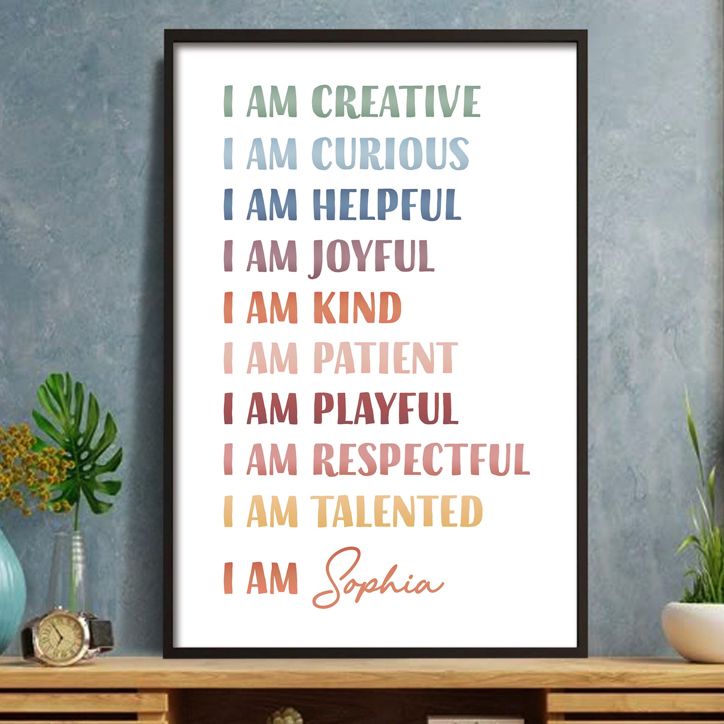 I Am Creative, Positive Affirmations Custom Poster