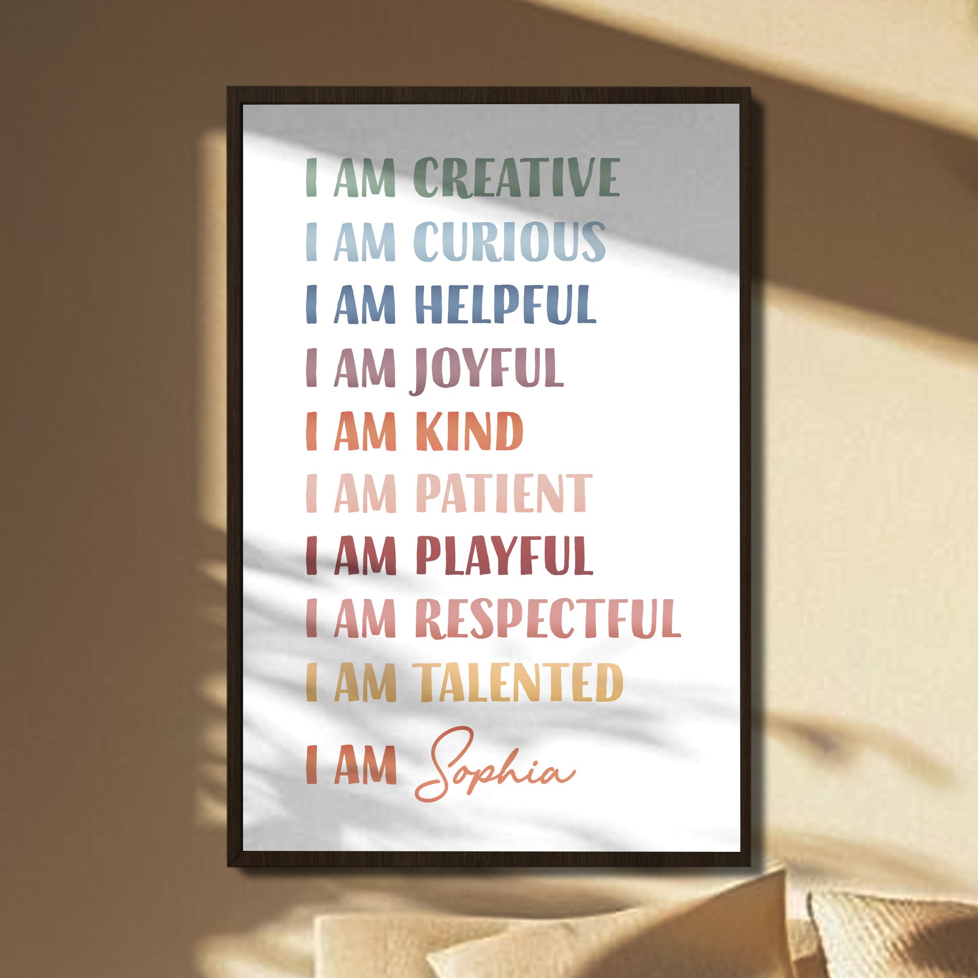 I Am Creative, Positive Affirmations Custom Poster