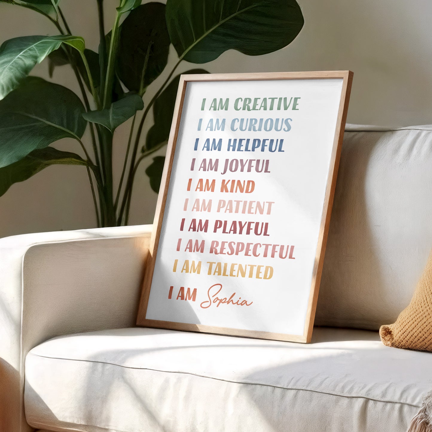 I Am Creative, Positive Affirmations Custom Poster