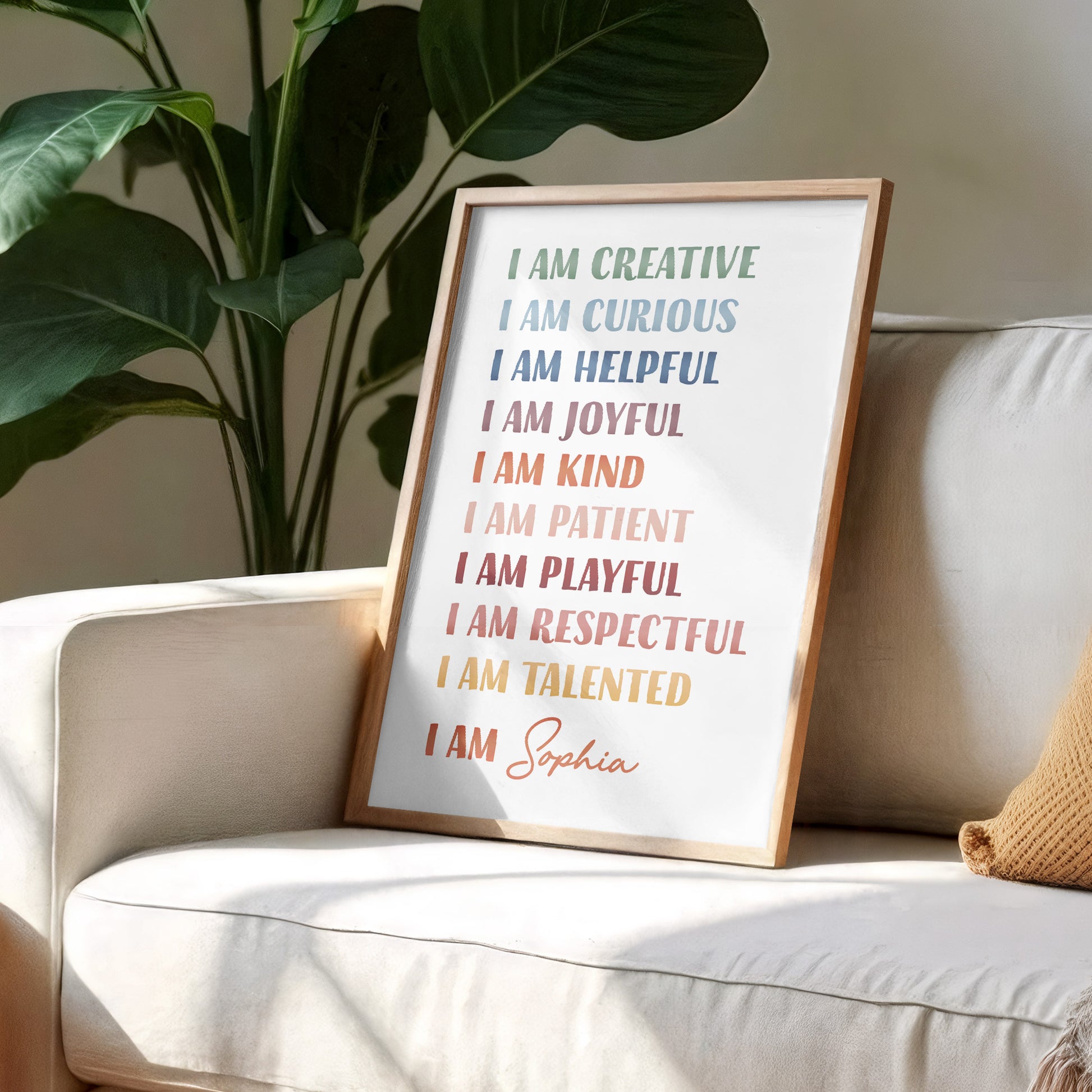 I Am Creative, Positive Affirmations Custom Poster