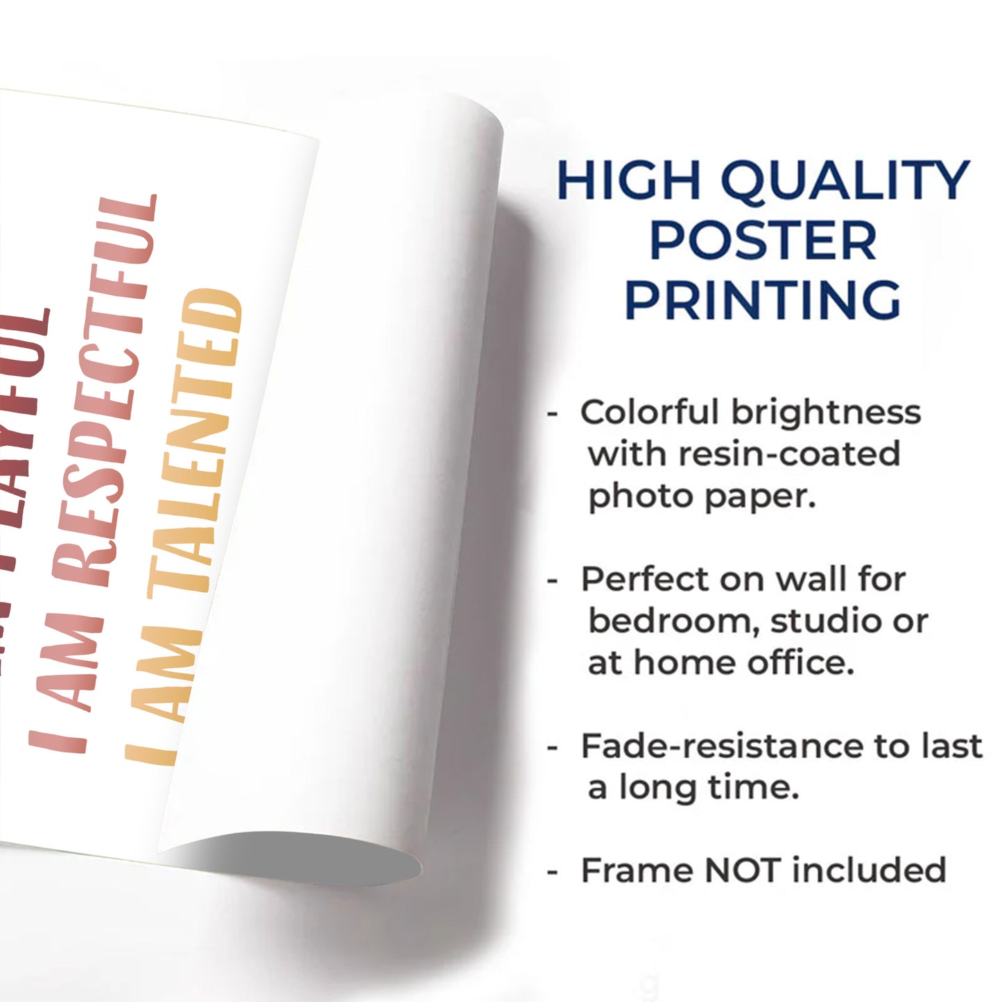 I Am Creative, Positive Affirmations Custom Poster