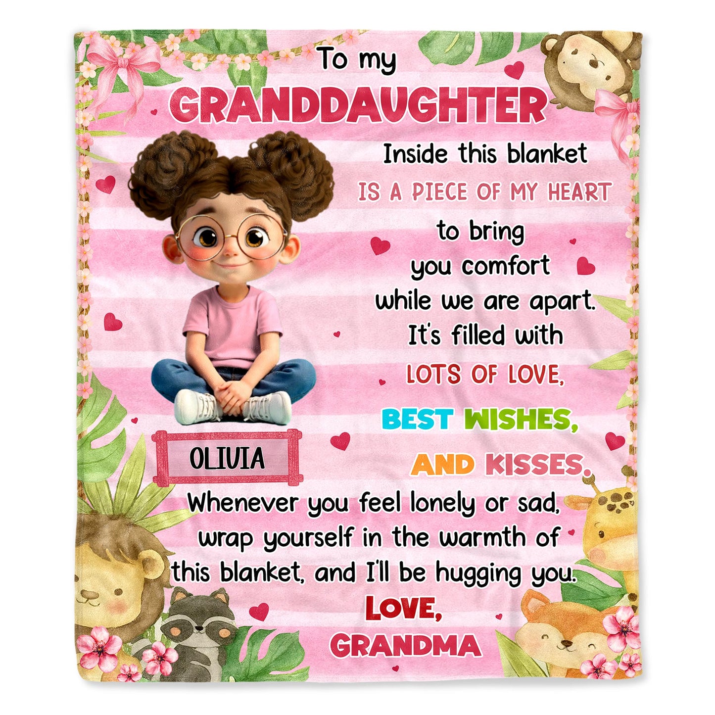 To My Granddaughter, Love And Comfort From Grandma
