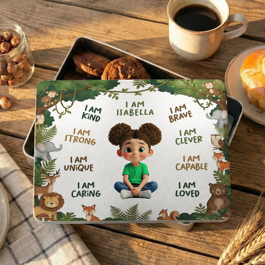 I Am Kind Strong And Loved Affirmations With Jungle Animals