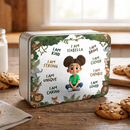 I Am Kind Strong And Loved Affirmations With Jungle Animals