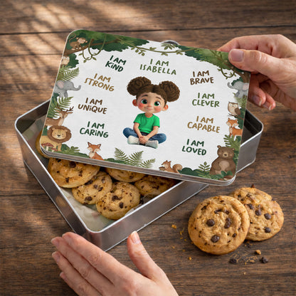 I Am Kind Strong And Loved Affirmations With Jungle Animals