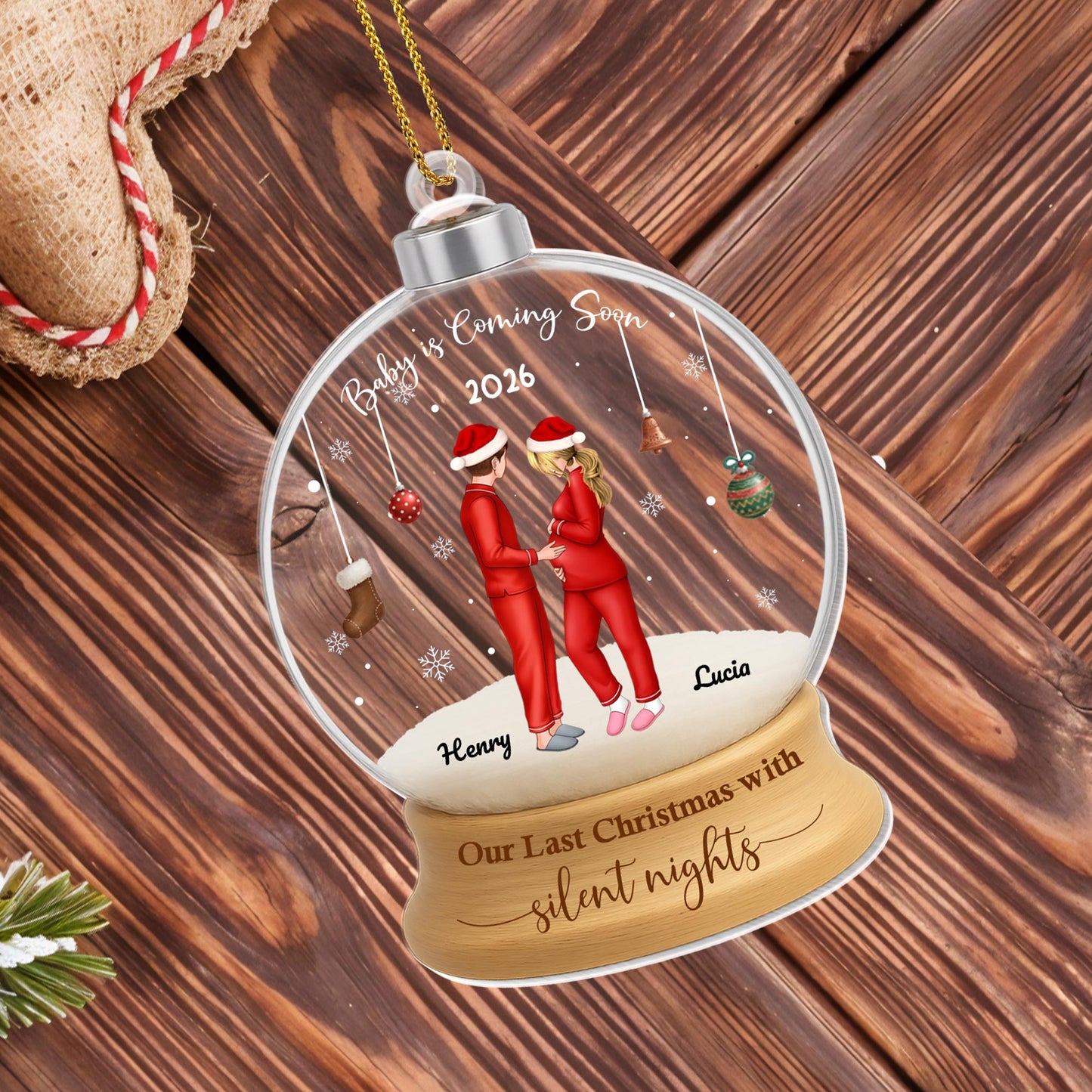 Our Last Christmas With Silent Nights, Pregnant Couple