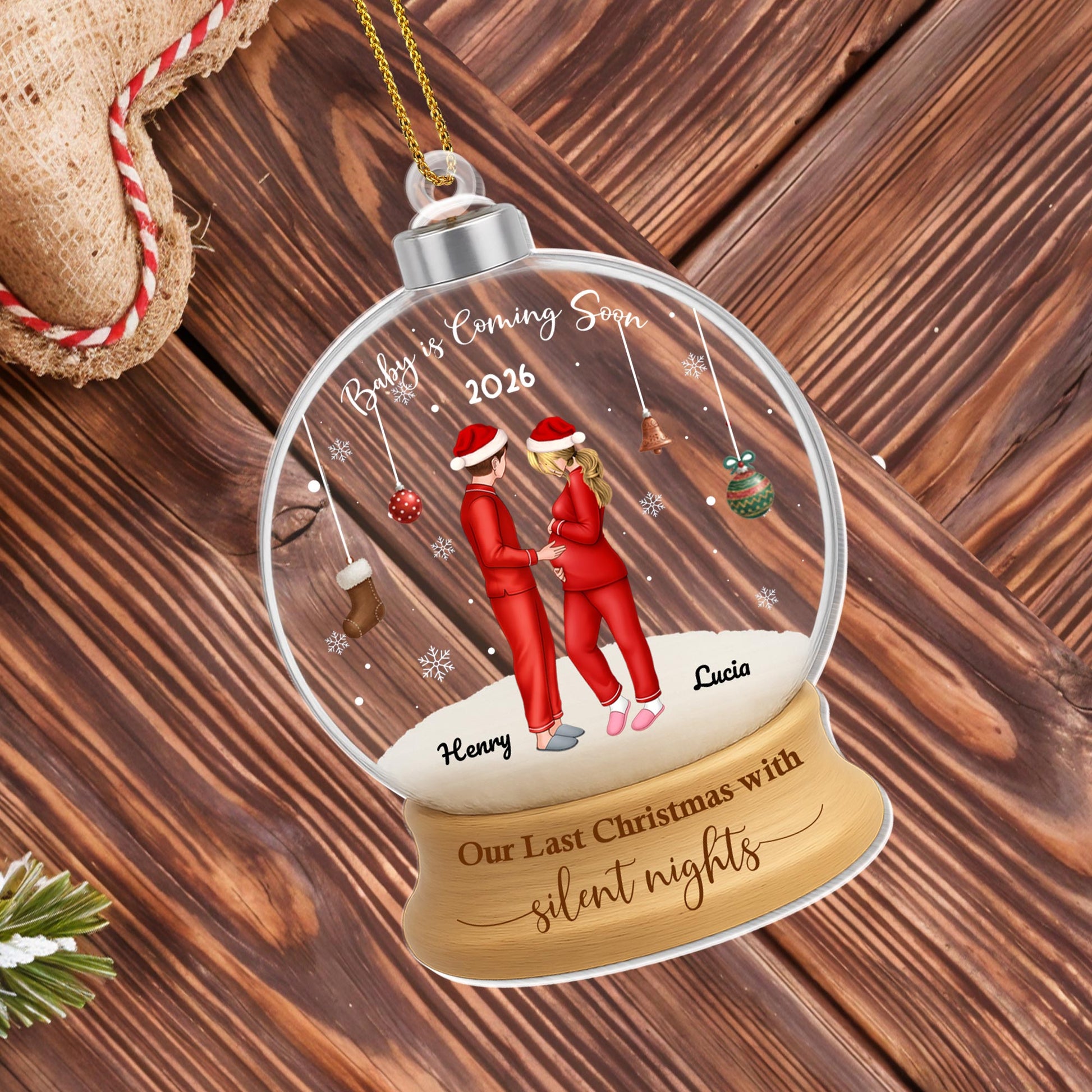 Our Last Christmas With Silent Nights, Pregnant Couple