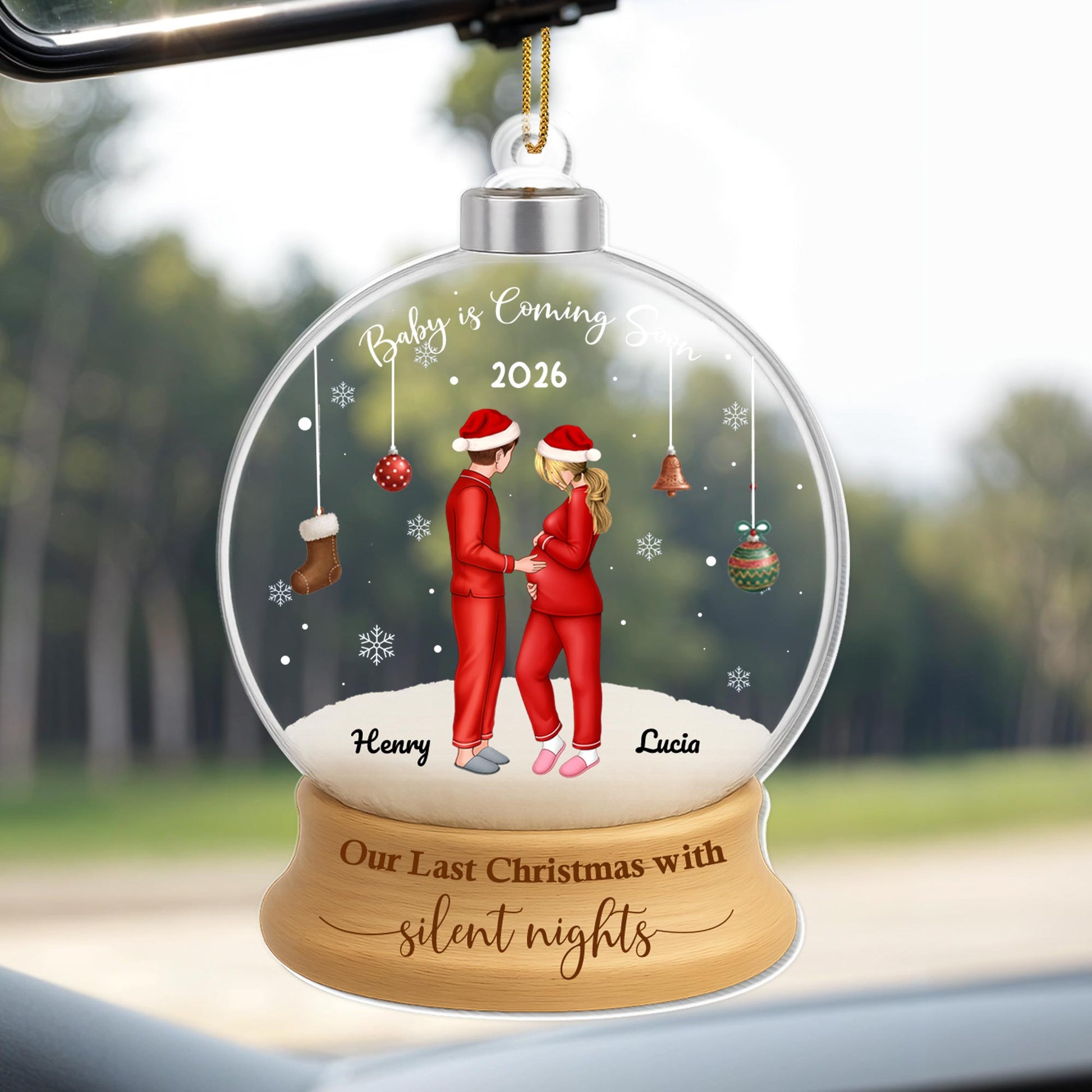 Our Last Christmas With Silent Nights, Pregnant Couple