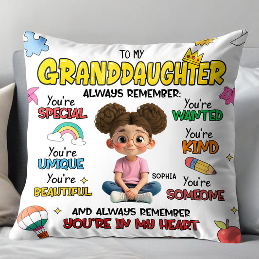To My Granddaughter Always Remember You're Special