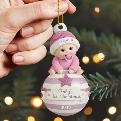 Baby's 1st Christmas Ornament With Stars