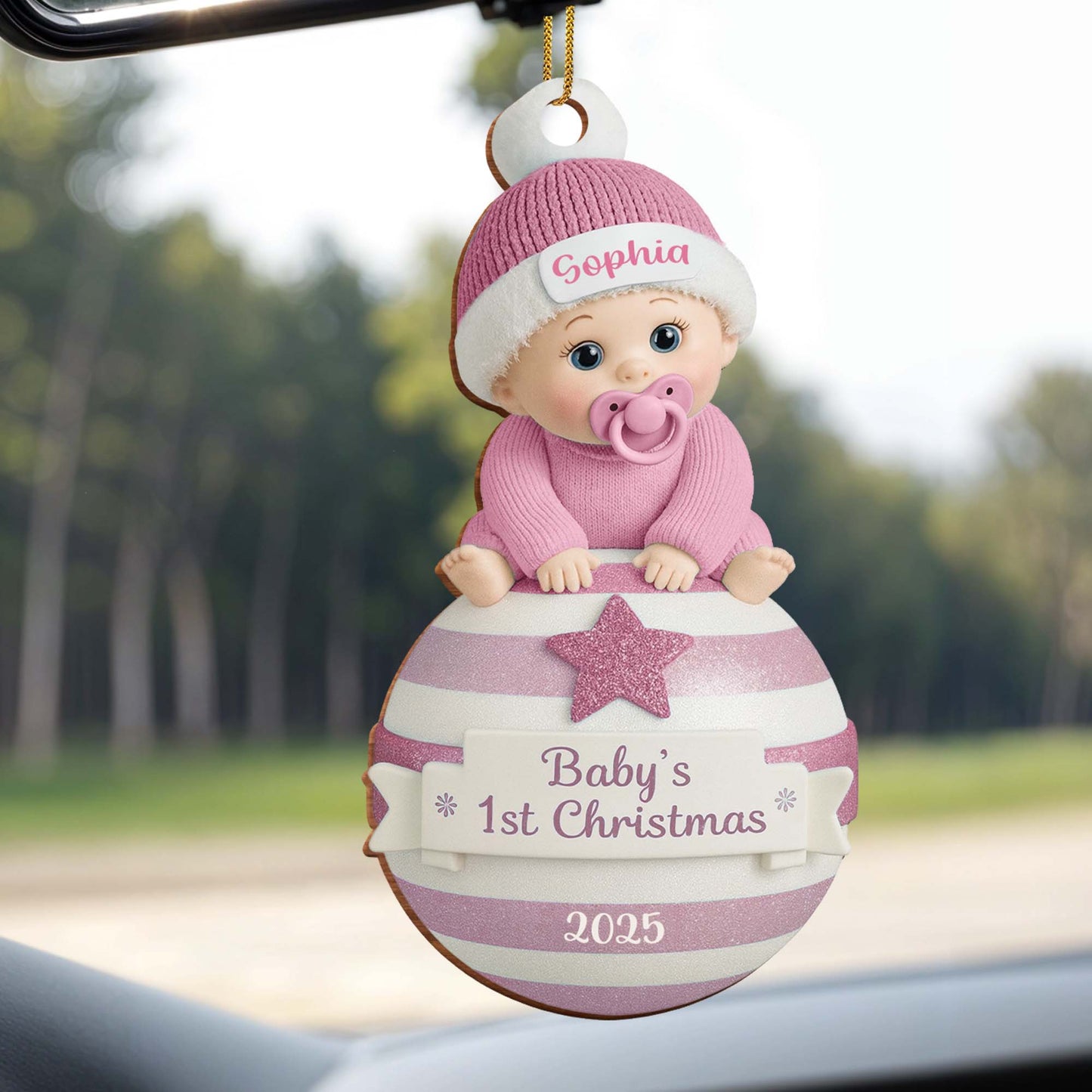 Baby's 1st Christmas Ornament With Stars