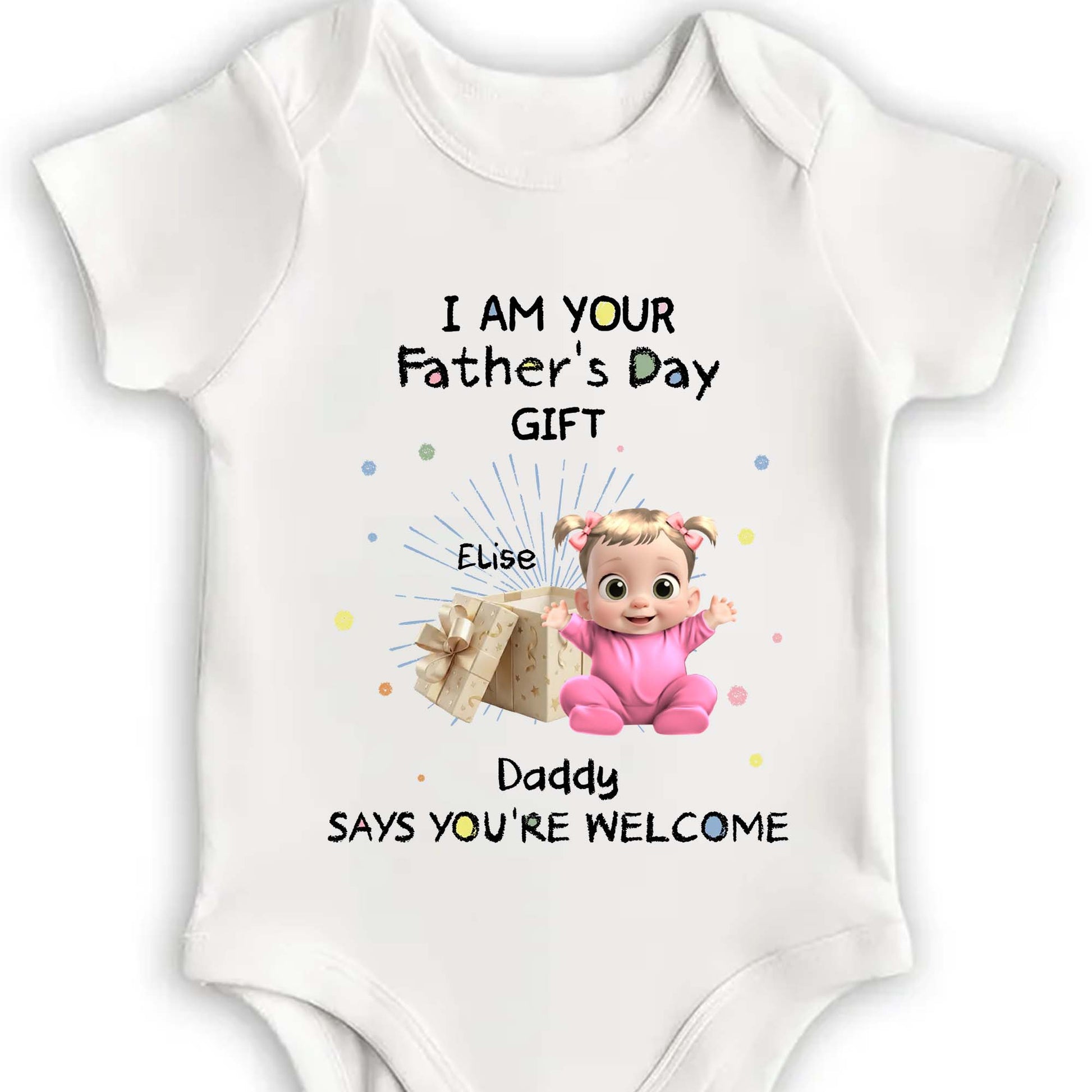 I Am Your Father's Day Gift Baby In Gift Box Design