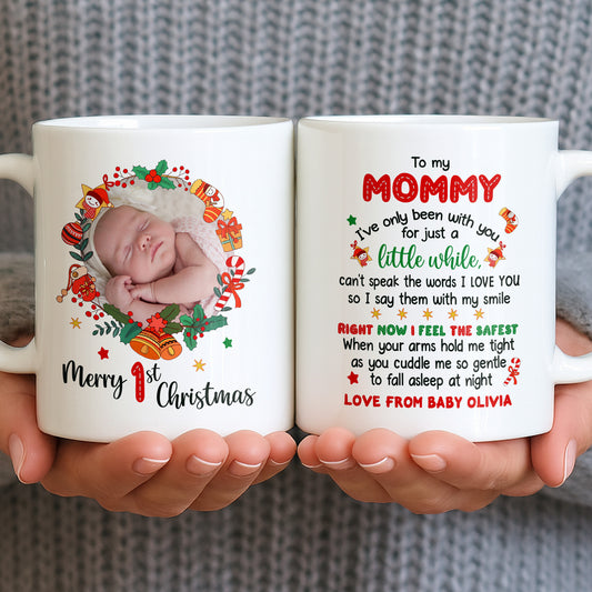 To My Mommy, Christmas Wreath and Baby