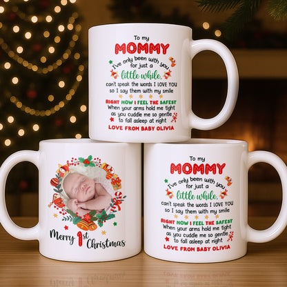 To My Mommy, Christmas Wreath and Baby