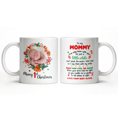 To My Mommy, Christmas Wreath and Baby