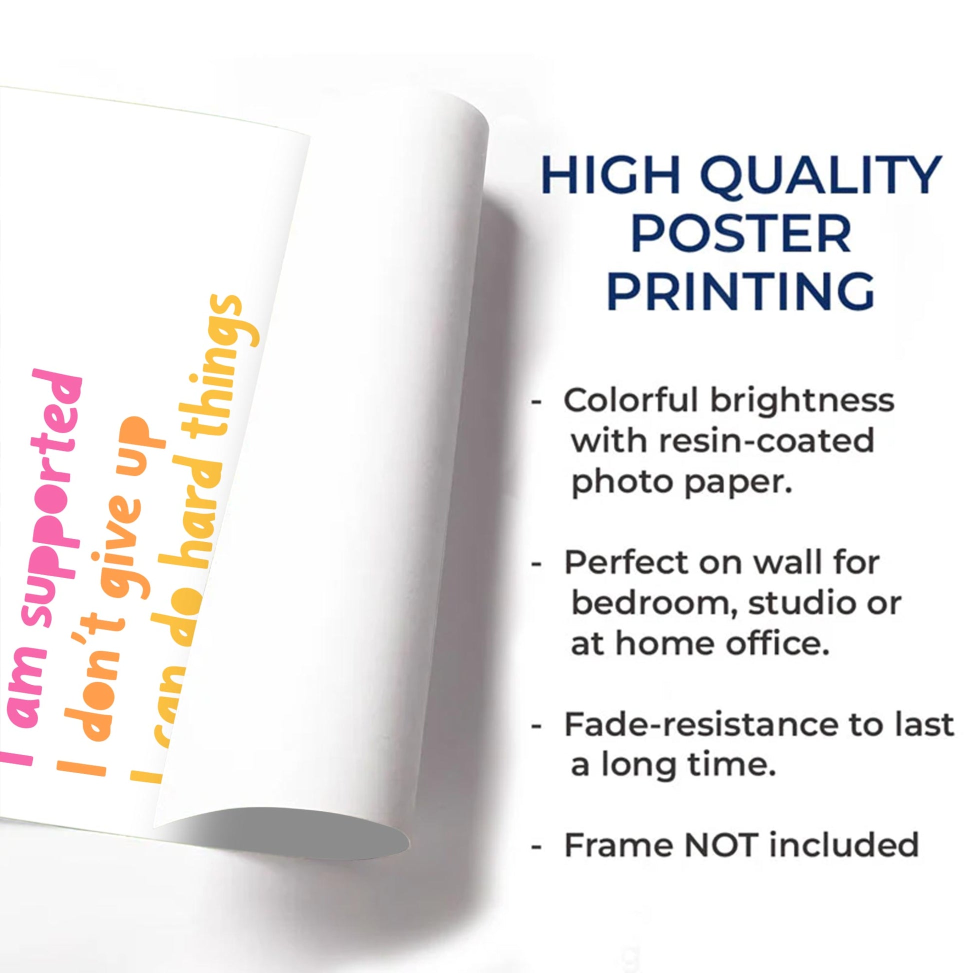 I Am Motivational Vertical Poster