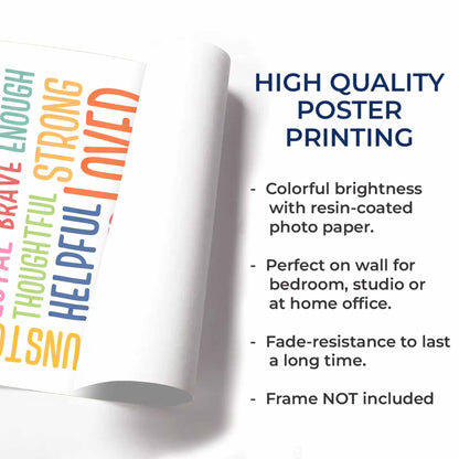 You Are Important Unique Capable Words