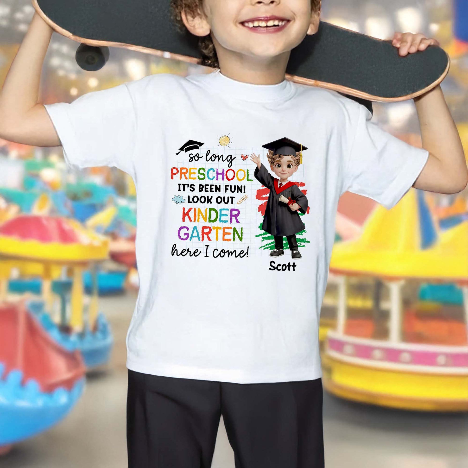 So Long Preschool Look Out Kindergarten Here I Come Girl Graduation